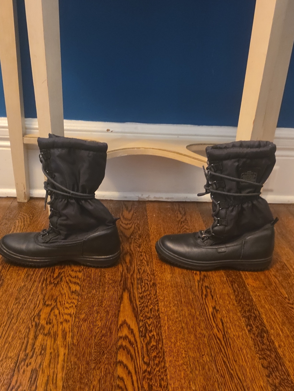 Coach Black Women's Lace-Up Winter Rain Boots